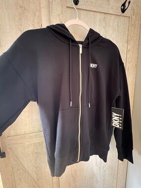 DKNY Sport Black Zip Hoodie